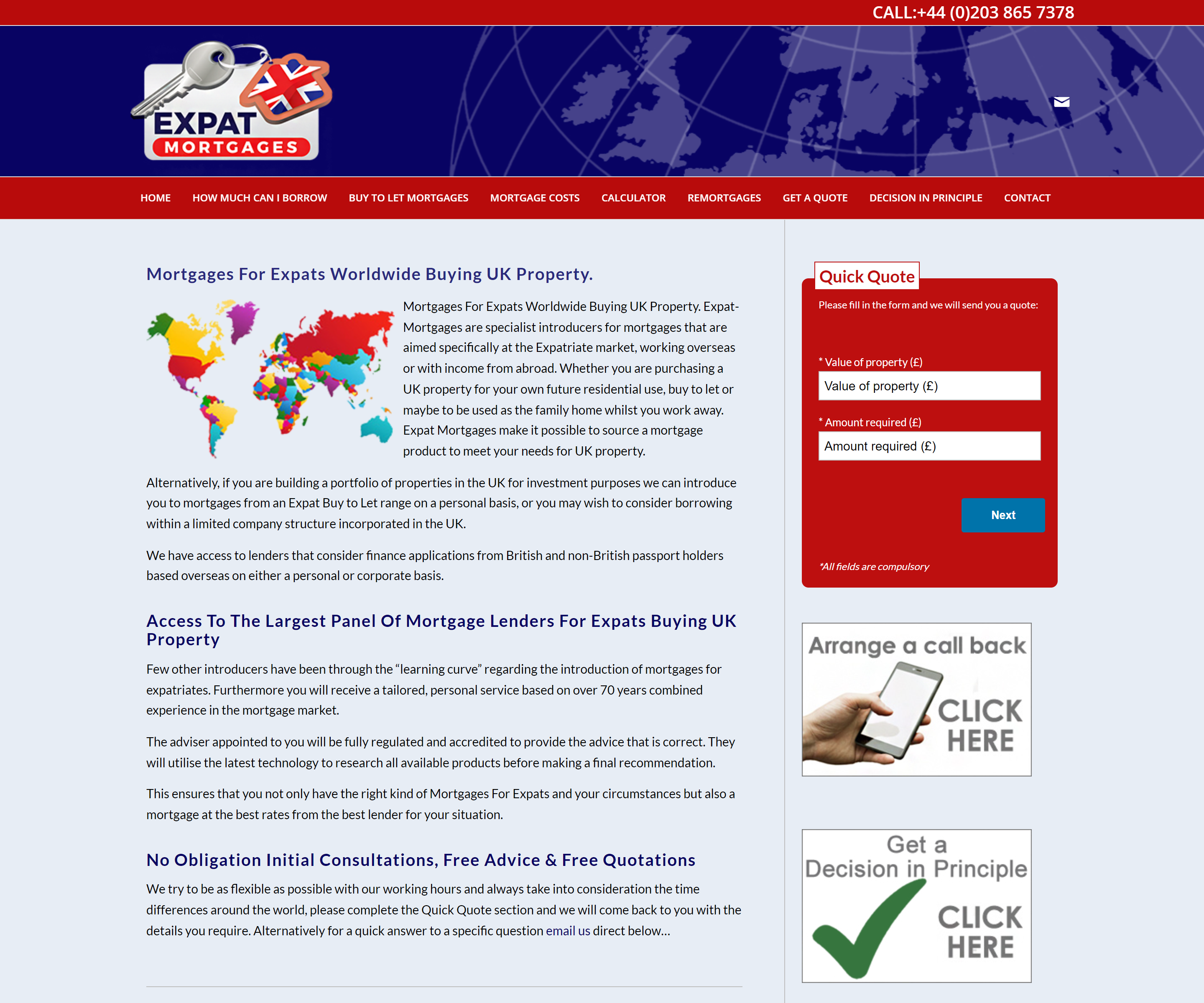 expat mortgages website by ayshella ltd