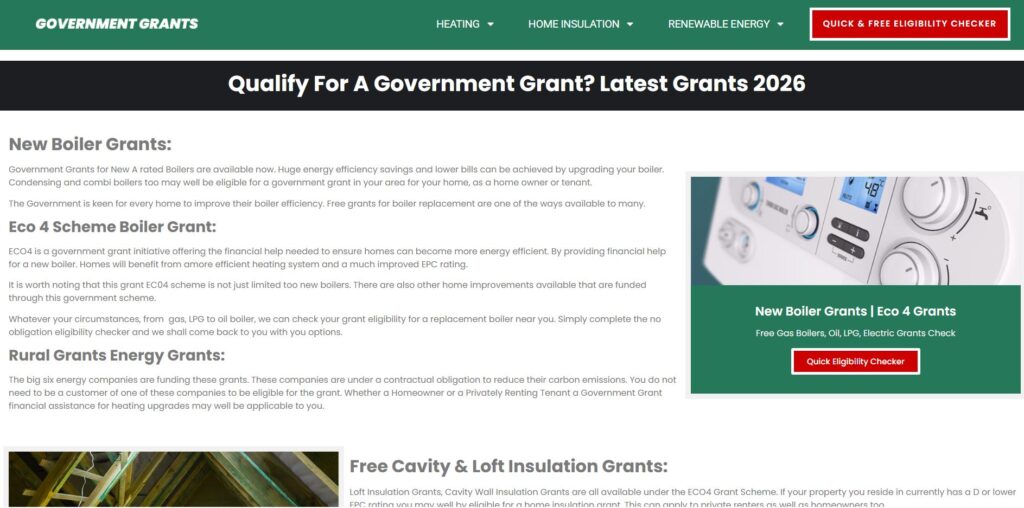 government grants website